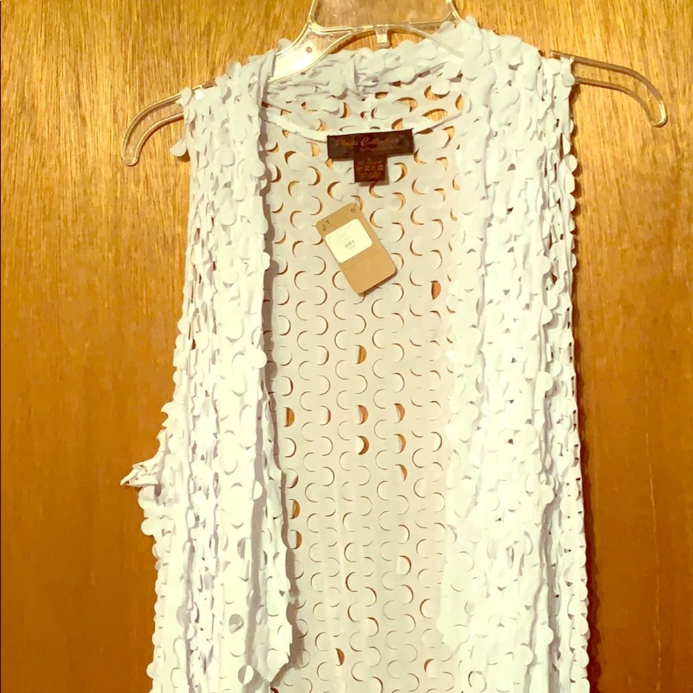 White vest/coverup